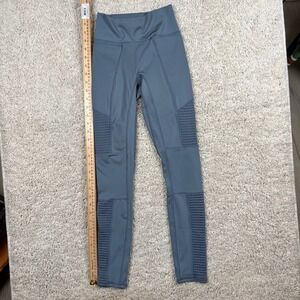 Fabletics High‎ Waisted Moto Leggings Slate Gray XXS Pockets Athletic Workout